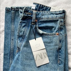 Zara mid rise straight leg jeans